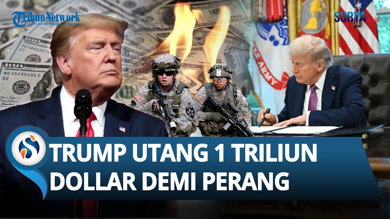 TRUMP NYARIS BANGKRUT gegara Terpaksa Utang Rp 16,9 Kuadriliun demi Biayai Perang Vs Iran