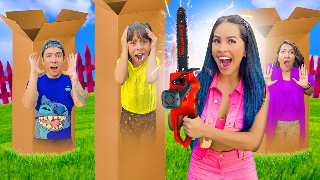 JUGAMOS A LAS ESCONDIDAS EN CAJAS DE CARTÓN NIVEL INTENSO *No debimos hacerlo*😰📦 Karla Bustillos