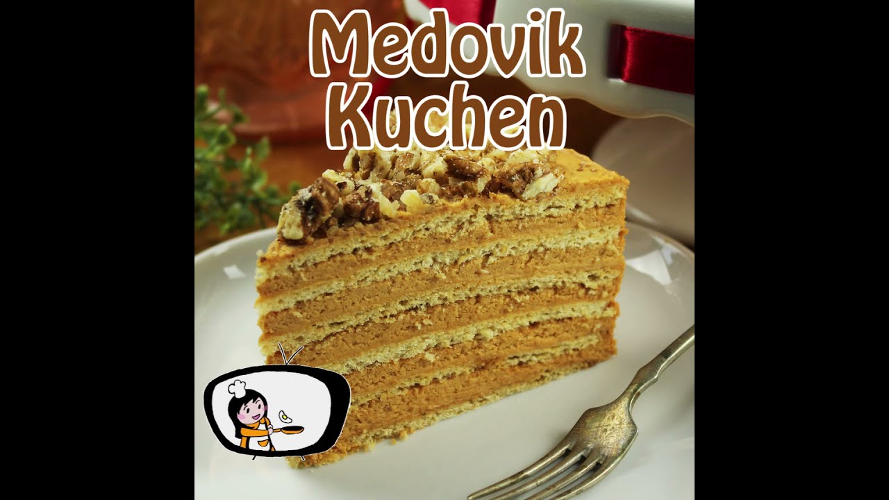 Medovik Kuchen | Russische Honigtorte | Russischer Honigkuchen - Rezept Videos
