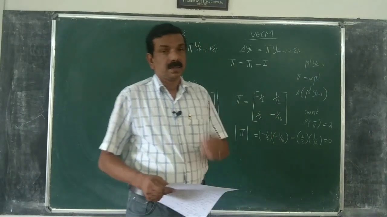 Econometrics 207: VAR and VECM, Johansen approach to cointegration (7)
