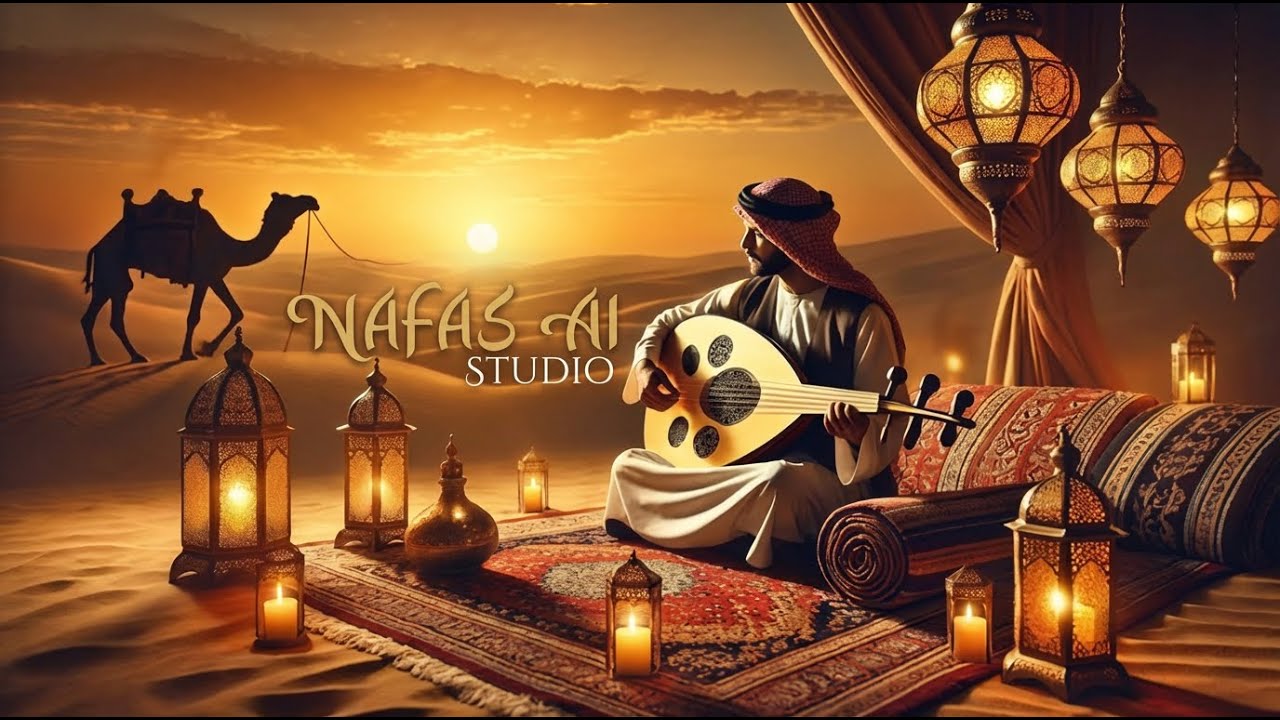 🎻 | عود وكمان وناي مع مناظر الصحراء الخلابة | Arabic Instrumental Music #NAFAS_AI_STUDIO
