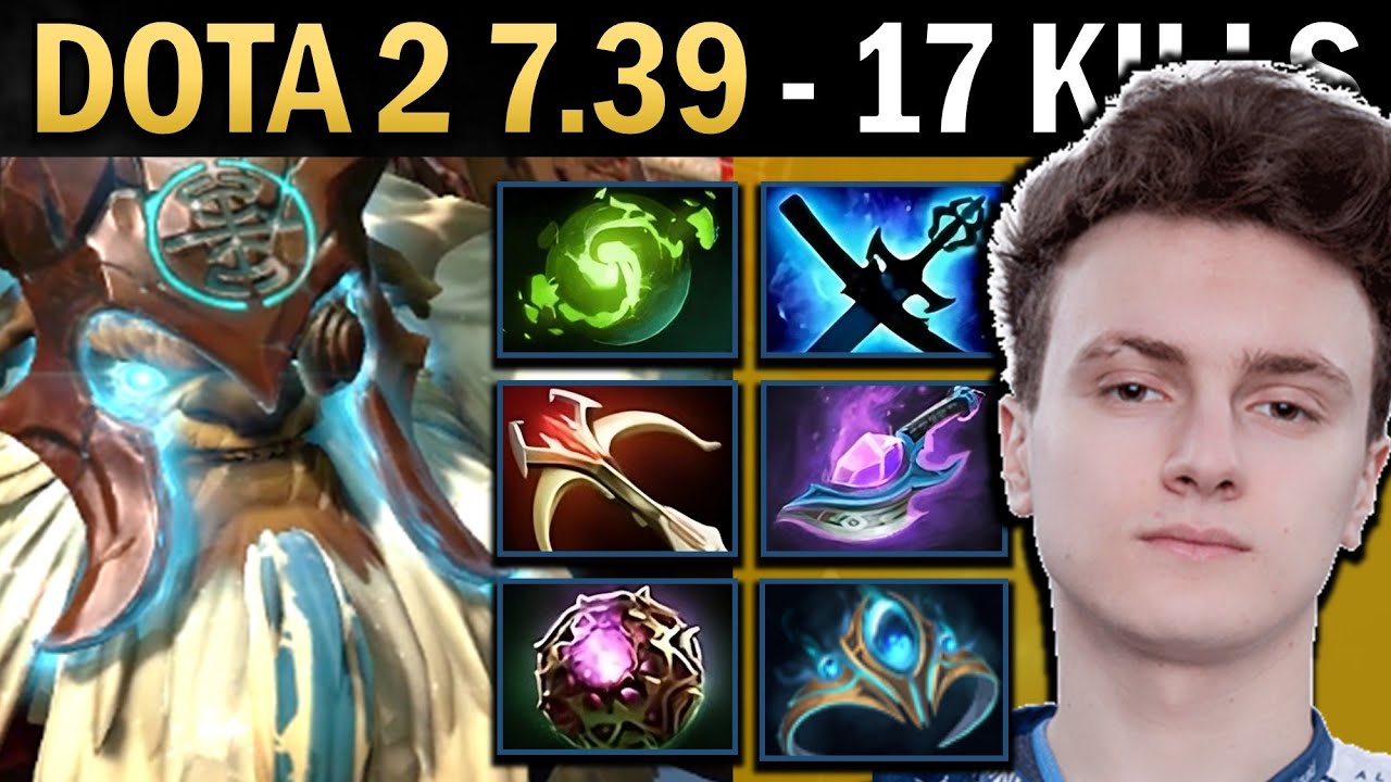 Earthshaker Gameplay Miracle with 17 Kills and Daedalus - Dota 7.39