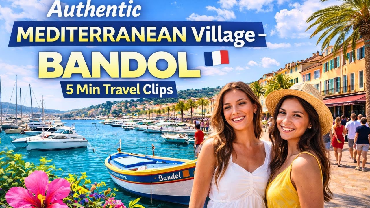 Authentic Mediterranean Village – BANDOL | 5 Min Travel Clips #Mediterraneanvillage