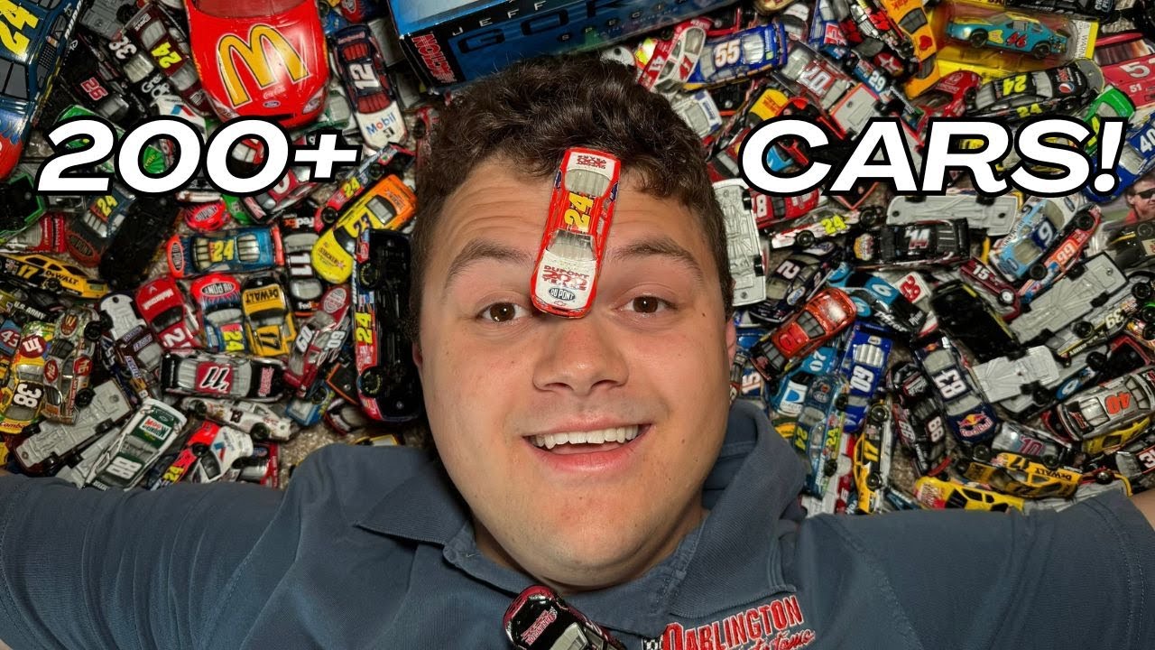 Изучаю свою детскую коллекцию литых машинок NASCAR!