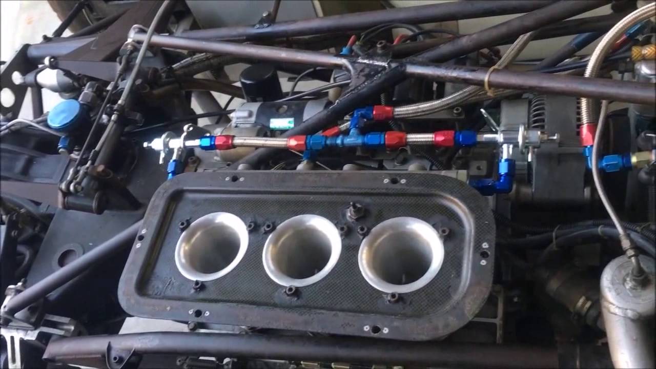 マーチ86Ｂ　マツダ　エンジン始動　3ローター　20Ｂ　ＧＣレースカー