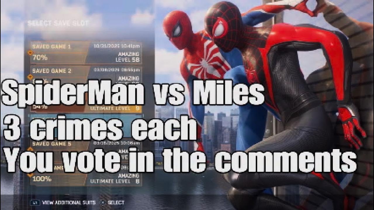 Spider‑Man vs Miles Morales round 1. YOU VOTE!