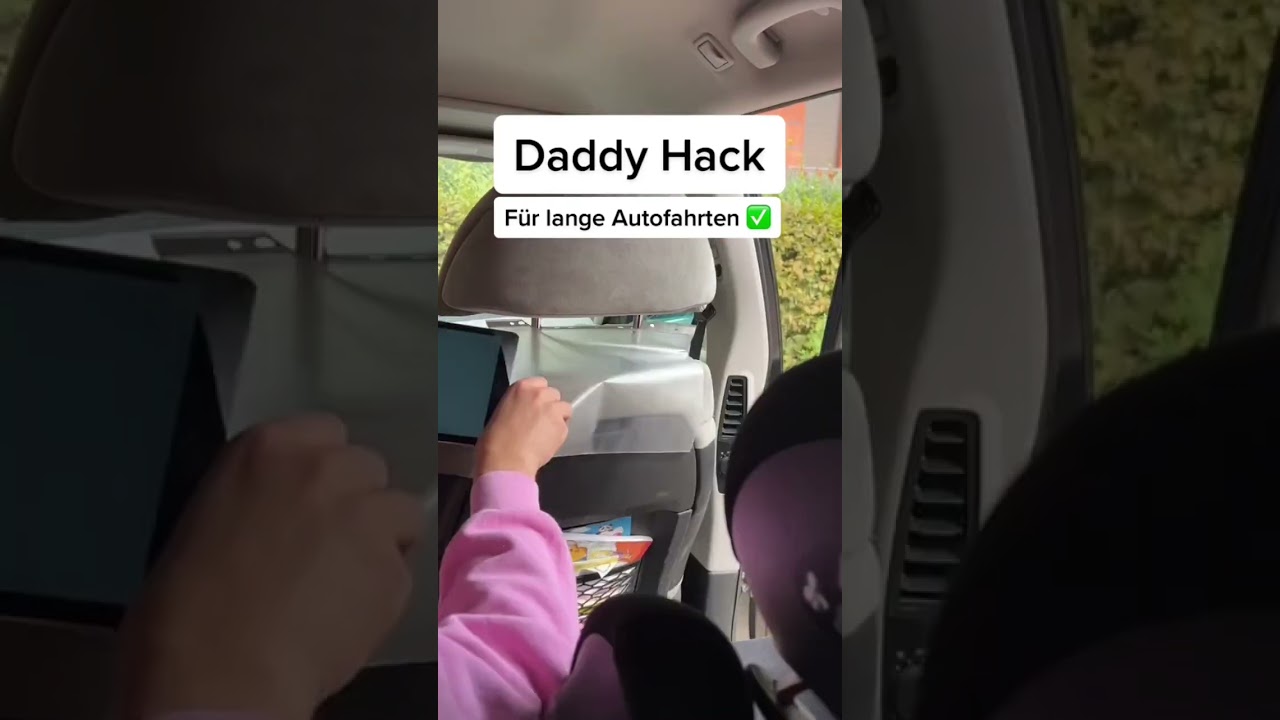 Daddy Hack f&uuml;r lange Autofahrten 🚗✅ #shorts #daddyhack #papahack