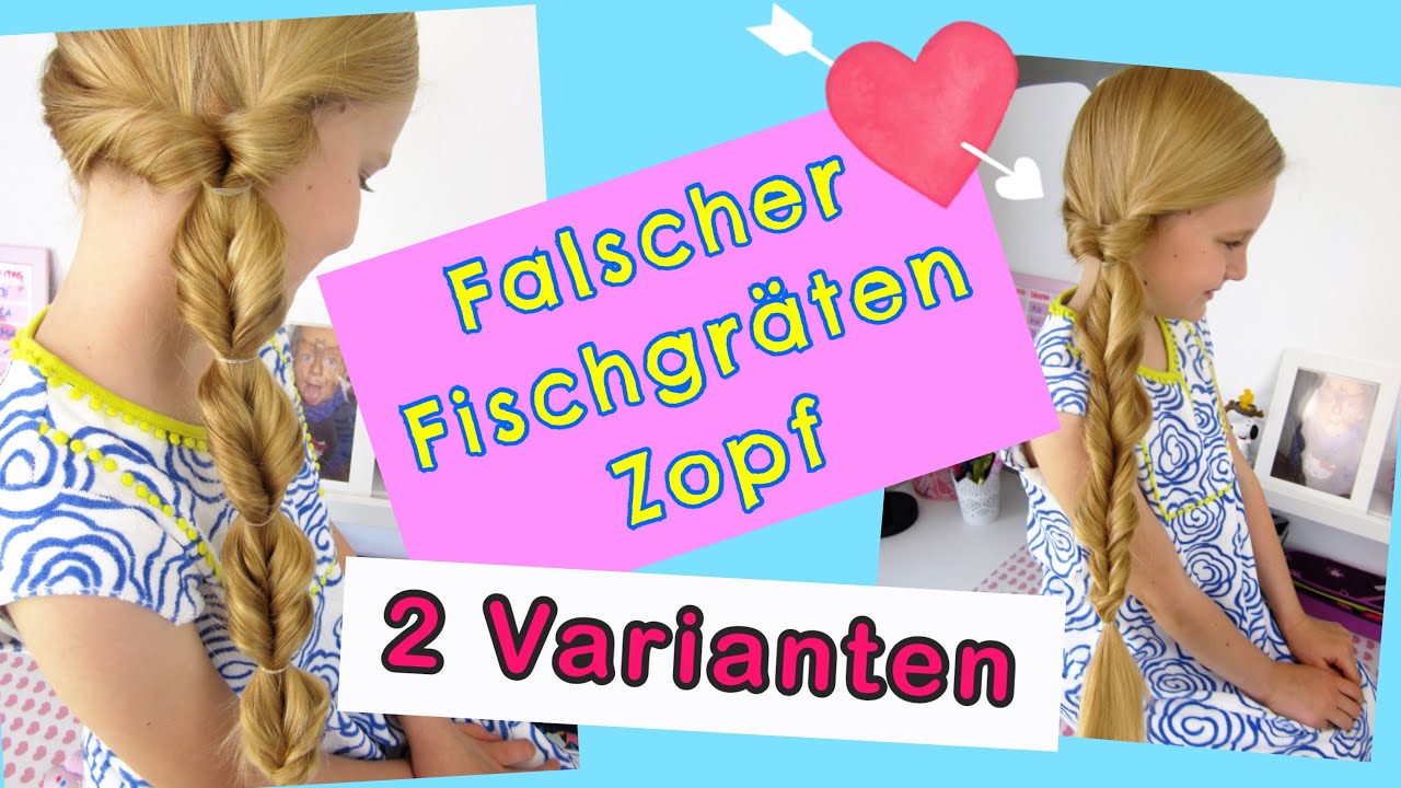 schneller falscher Fischgrätenzopf ♥2Varianten♥Fischgrätenzopf Fake♥ Mavie Noelle Family