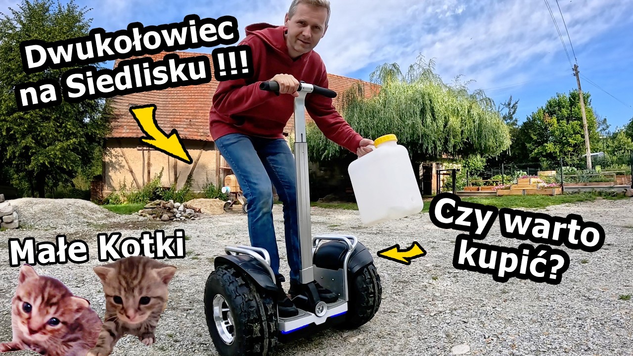 Dwukołowiec na Siedlisku - Przewożę nim nawet Palety! - Nasze WYPADKI **Urodziły się małe Kotki 1075