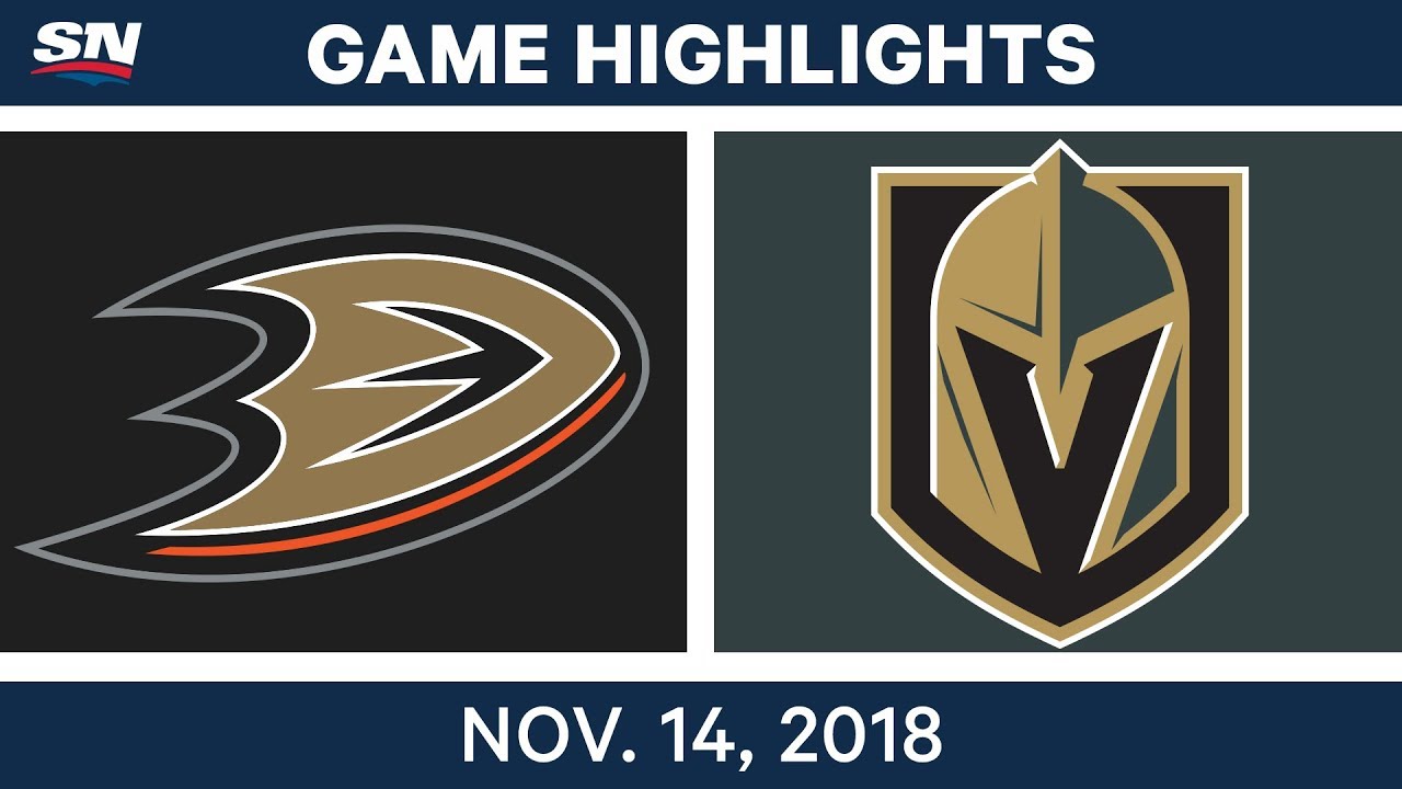NHL Highlights | Ducks vs. Golden Knights – Nov. 14, 2018