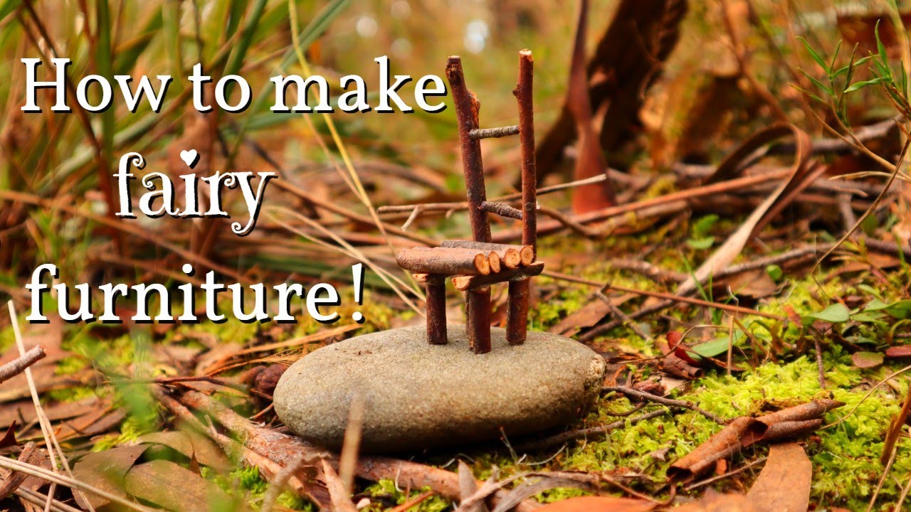 DIY How To Make Miniature Chairs for a Fairy Garden!  #fairygarden #miniaturechair #DIY