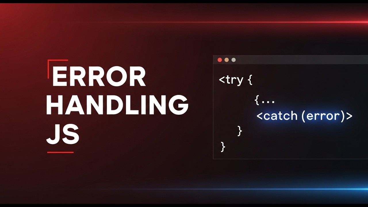 In this video we will cover Error Handling In depth | JavaScript