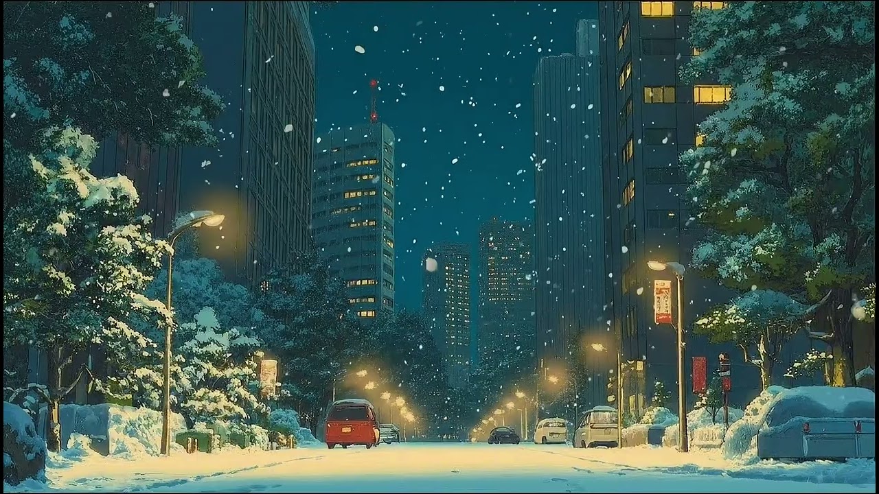 Lofi for long nights when snow falls quietly outside 🌙