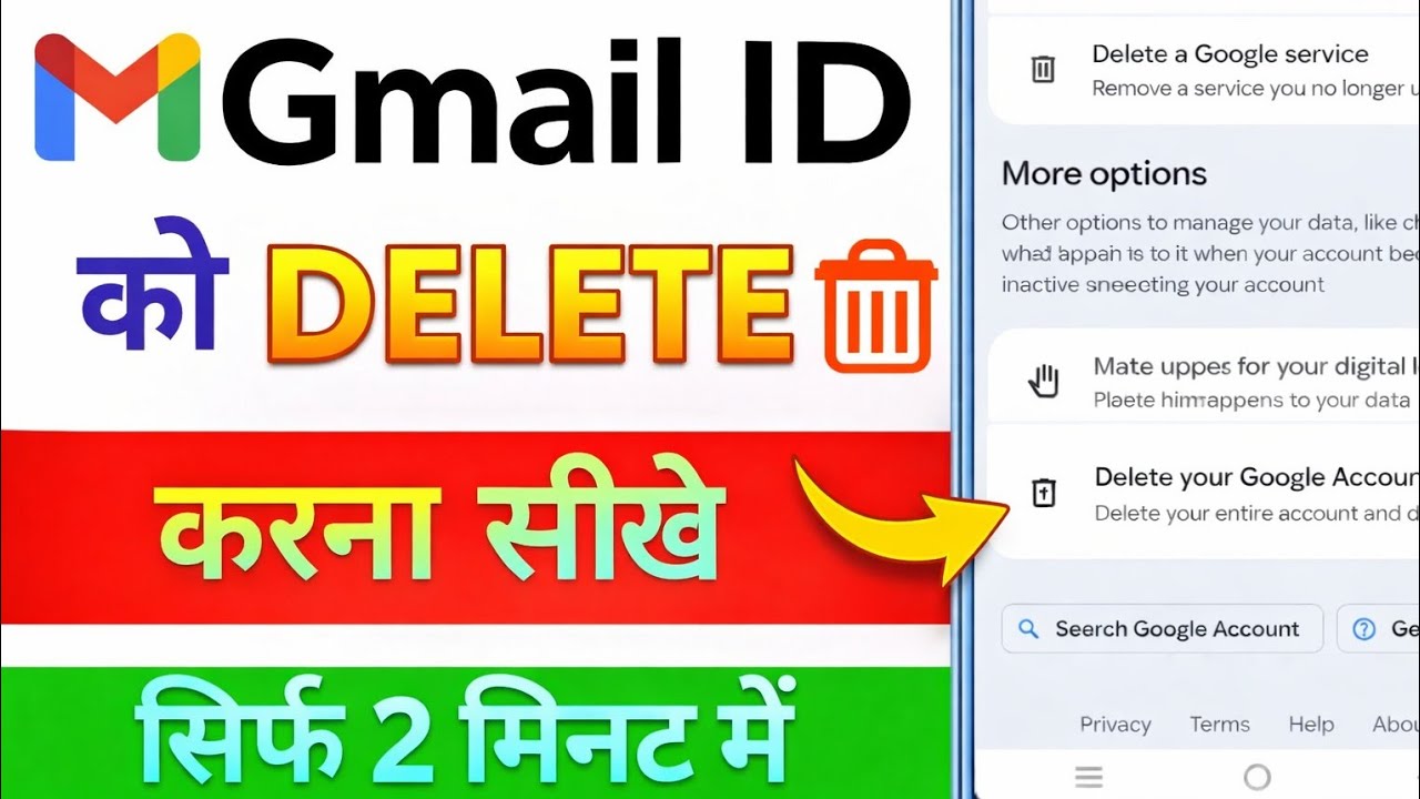 Email id kaise delete kare | gmail account delete kaise kare | email id delete kaise kare