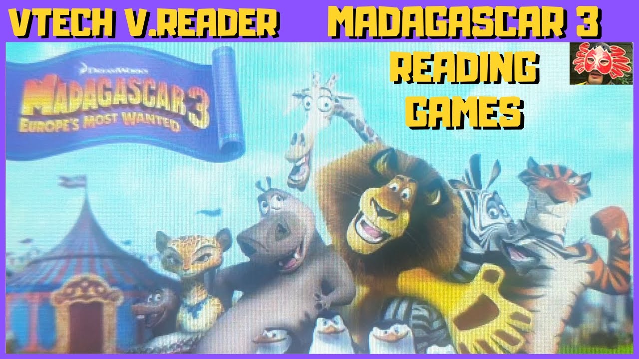 Madagascar 3: Europe's Most Wanted - Reading Games (VTech Storio V.Reader) 🦀