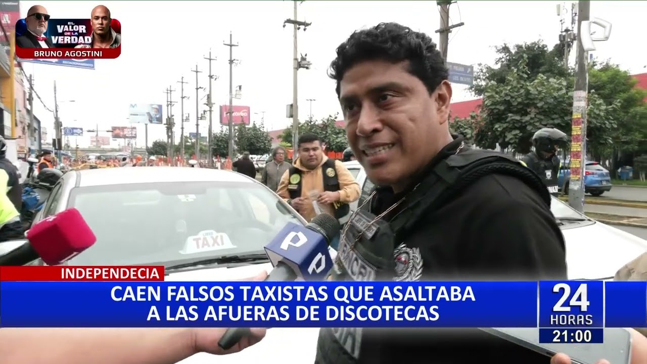 Independencia: caen falsos taxistas que asaltaban en exteriores de discoteca