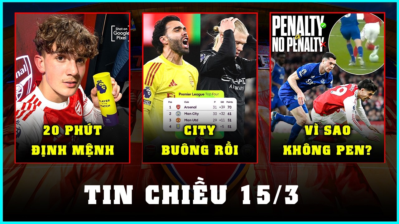 TRỜI ƠI MAN CITY LẠI BUÔNG, KHI NÀO ARSENAL SẼ VÔ ĐỊCH SỚM?