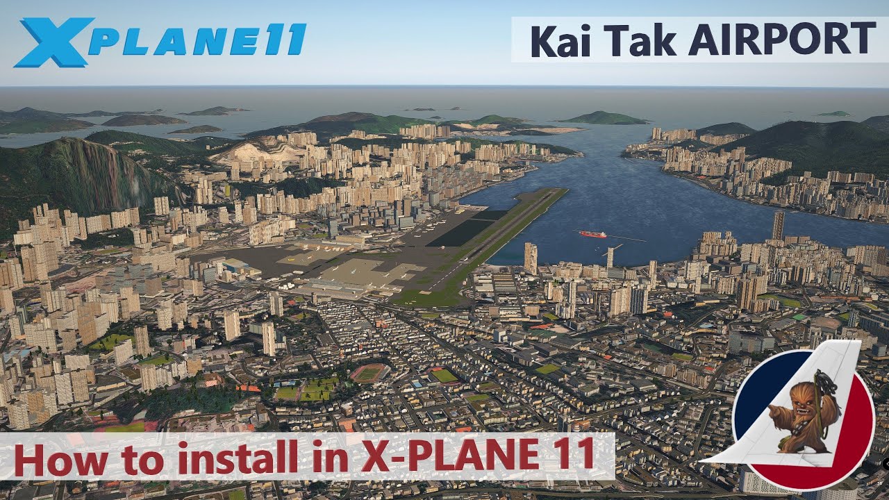 Kai Tak scenery for X-Plane 11