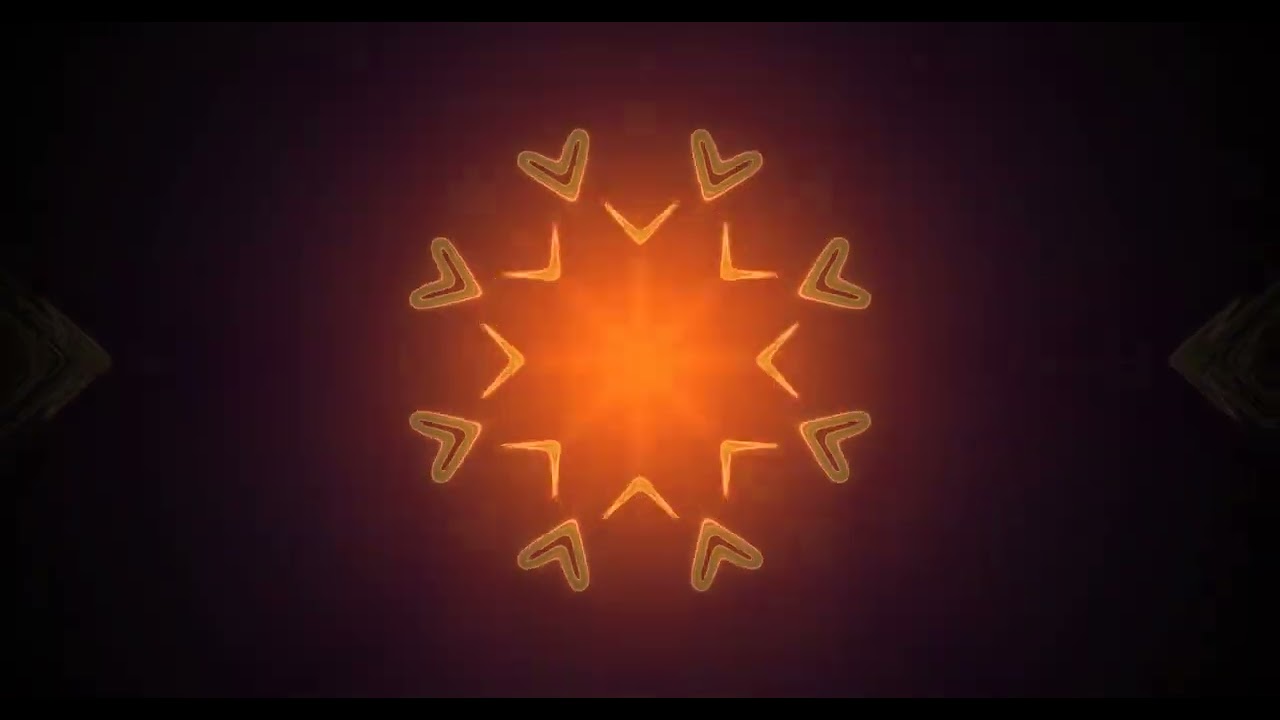 10 hours Neon Tunnel Green Gold Star 4k uhd 60fps Screensaver Vj Loop