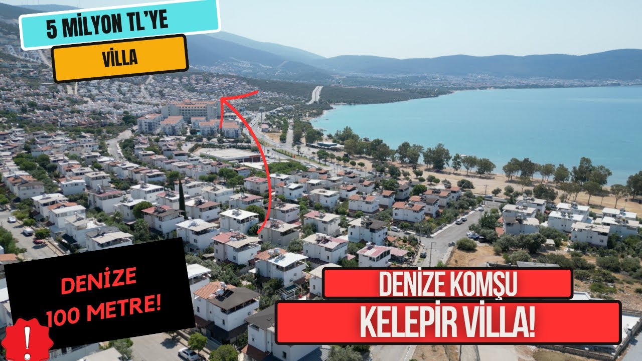 5 MİLYON TL'YE VİLLA OLUR MU OLUR! HEMDE DENİZE 150 METRE MESAFEDE!