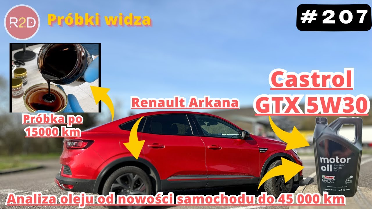 Castrol GTX 5W30 po 15300 km, Renault Arkana #207