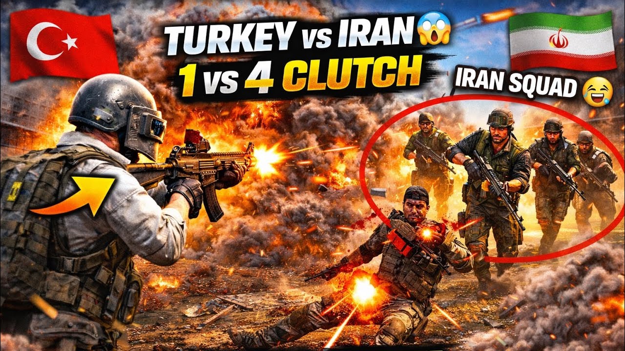 “Turkey vs Iran War But In BGMI 😱 | 1 vs 4 Clutch!” 