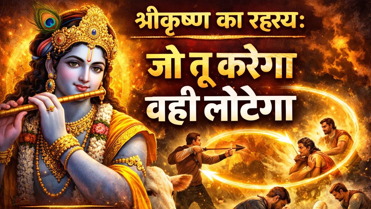 श्रीकृष्ण का रहस्य: जो तू करेगा वही लौटेगा | Krishna🙏🏻🙏🏻🙏🏻🙏🏻