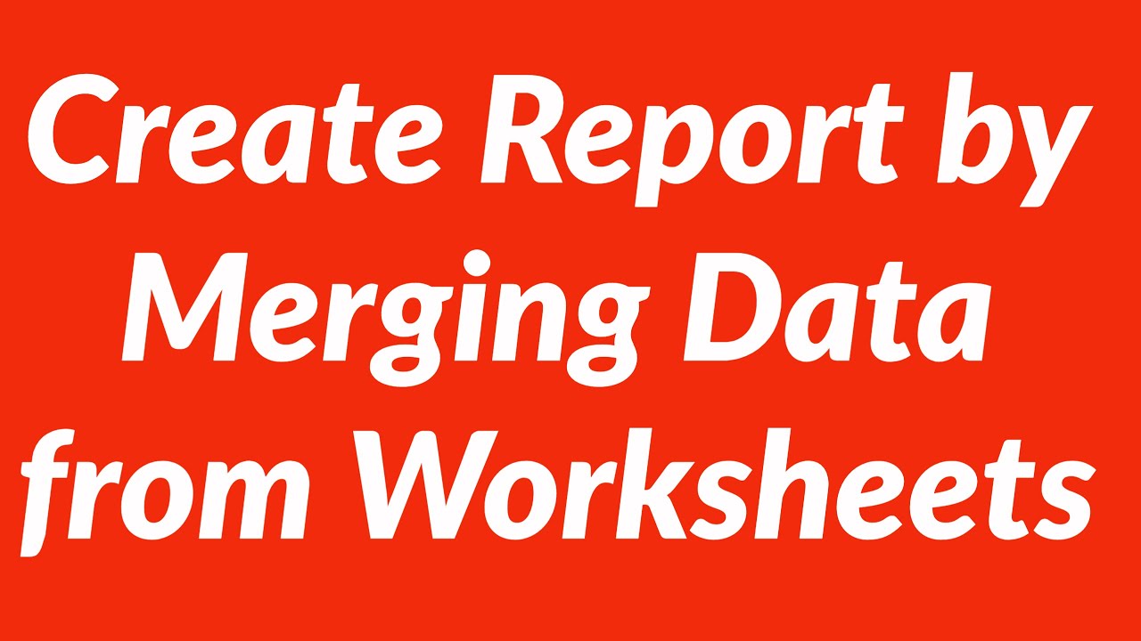 Merge cells data from different worksheets into master worksheet with vba