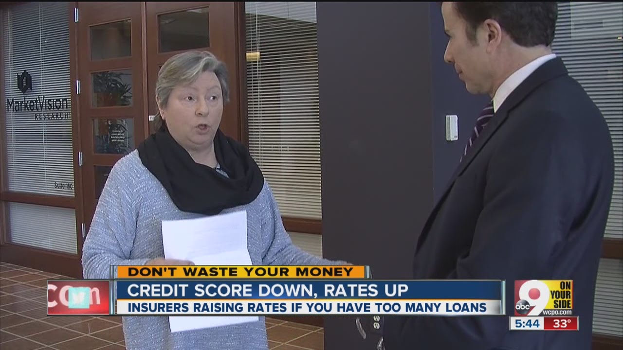 Why does credit score affect insurance rates?