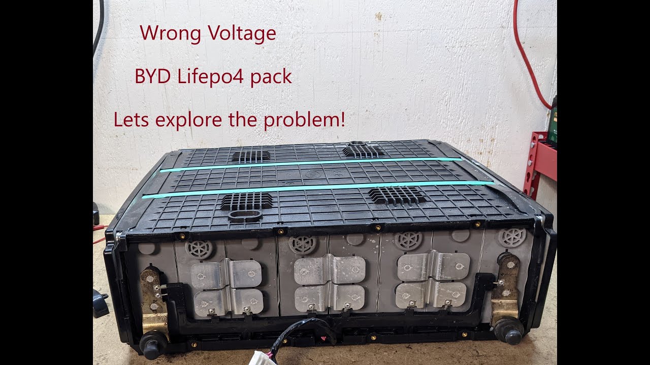 Damaged BYD Lithium Iron Phosphate Packs