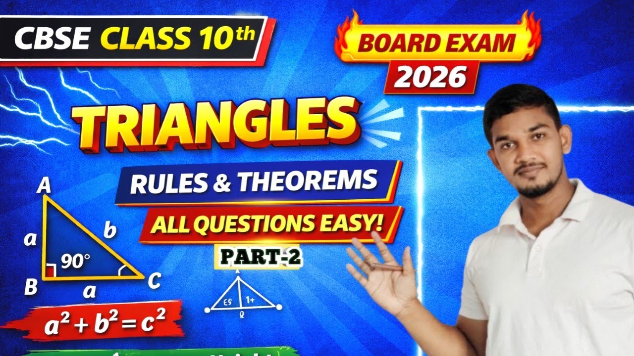 Triangle Class 10 Maths | Most Important Questions | Board Exam 2026🔥🔥