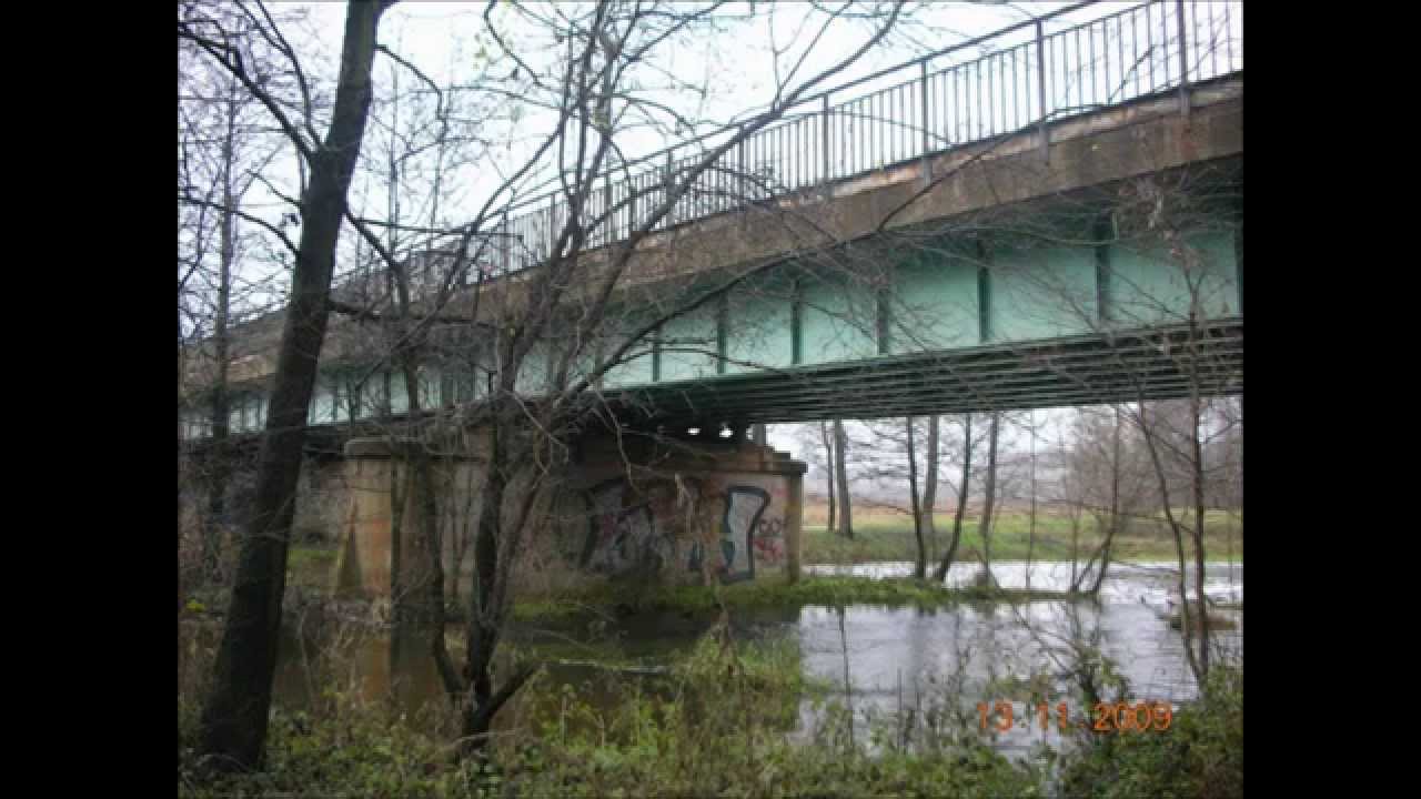 Skierniewice Rawka - Przed modernizacja Stacja ,most wodospad