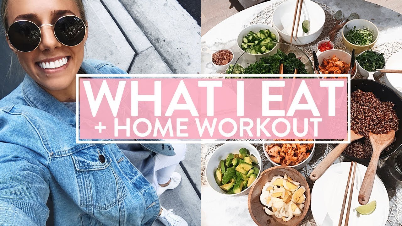 WHAT I EAT IN A DAY | At Home Workout | Healthy Dinner Party