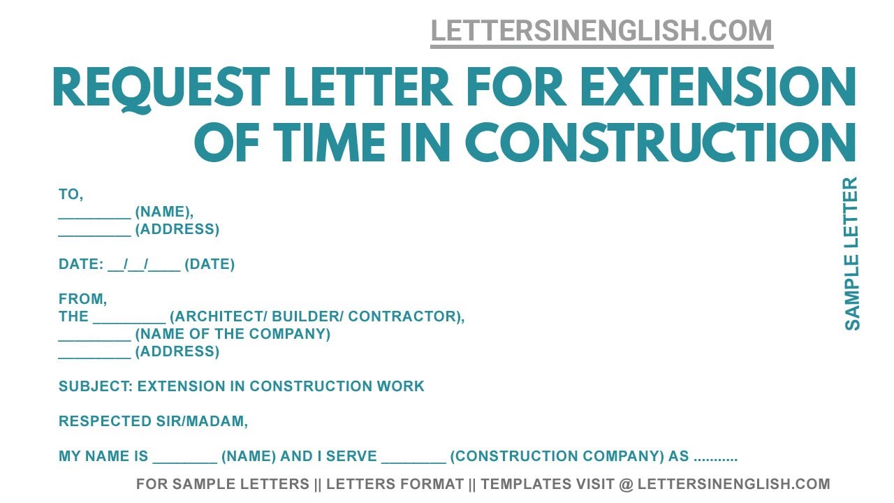 Request Letter for Extension of Time &ndash; Sample Letter Requesting for Time Extension