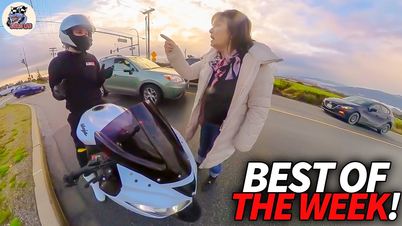 ЭПИЧЕСКИЕ И БЕЗУМНЫЕ мотомоменты недели | Crazy Karens Vs Bikers