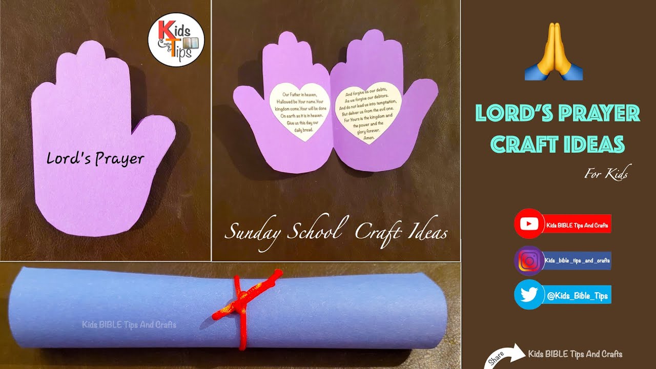 The Lord's Prayer Craft | 🙏 | Sunday School  Activities | Bible Craft | Kids craft #LordsPrayer