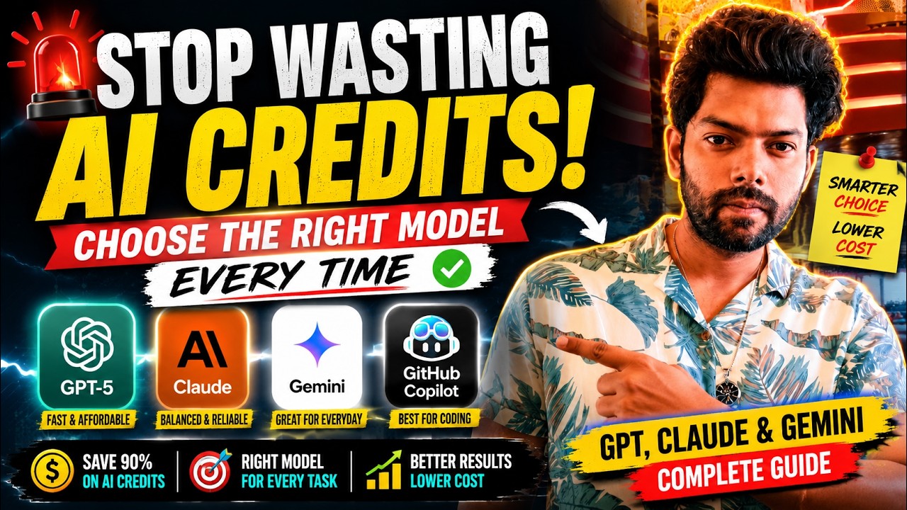 GITHUB COPILOT AI Credits SAVINGS! Choose the Right Model Every Time  (GPT, Claude & Gemini)