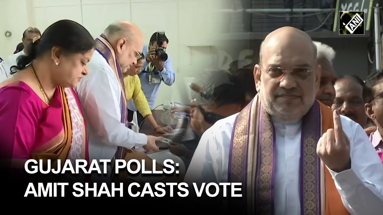 Gujarat Elections 2022: Home Minister Amit Shah casts vote in Ahmedabad