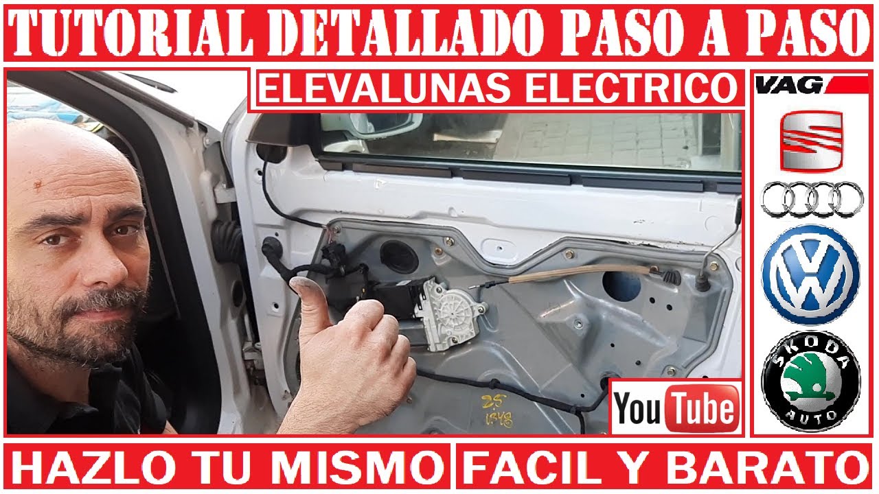 COMO CAMBIAR ELEVALUNAS ELECTRICO GRUPO VAG ( SEAT, VW, AUDI, SKODA) PASO A PASO (((((TUTORIAL)))))