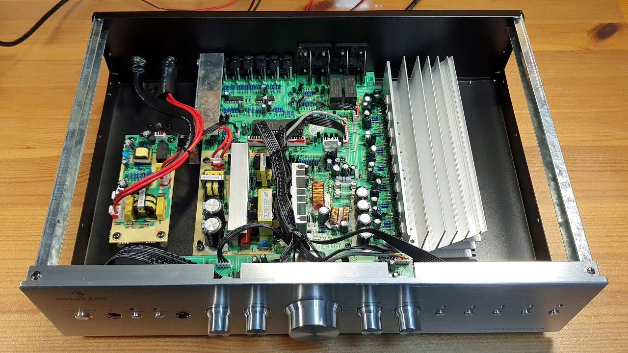 Detailed look at the Auna CD-708 amplifier - with circuit overview