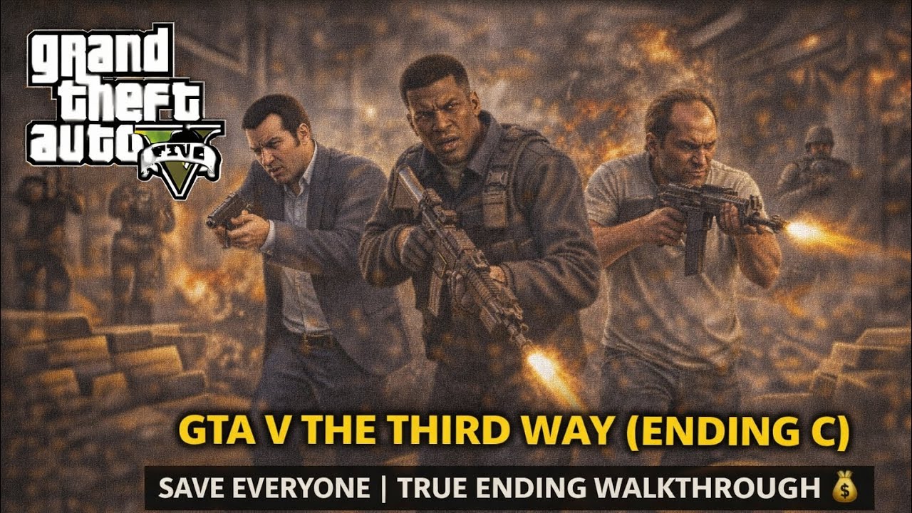 GTA V The Third Way (Ending C) – Save Everyone | True Ending Walkthrough