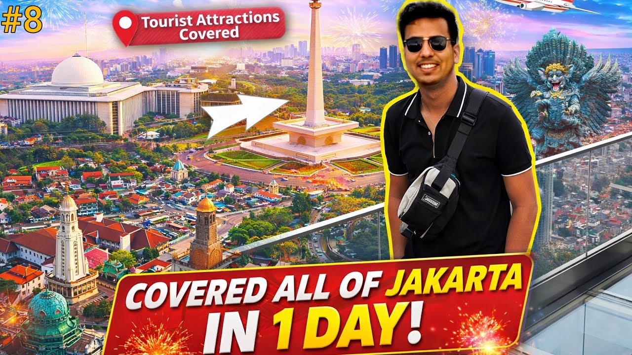 Is It Possible to Explore All of Jakarta in ONE Day? 🇮🇩 | I Tried & Nailed It!