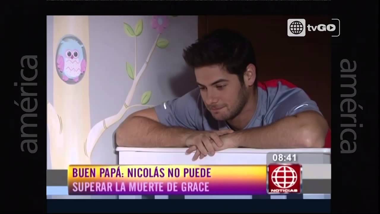 Nicolás no puede superar la muerte de Grace  - Al fondo hay Sitio Noticias -16-03 -2015