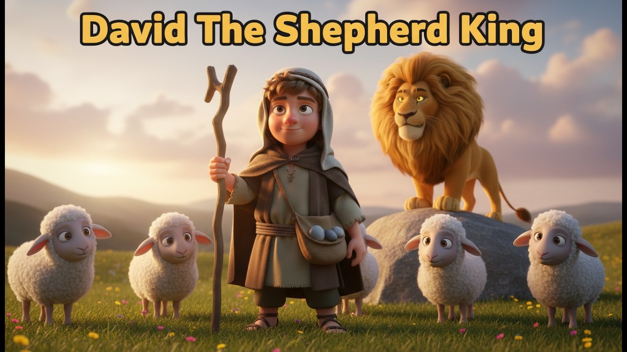 David Fights a Lion 🦁#biblestoriesforkids  