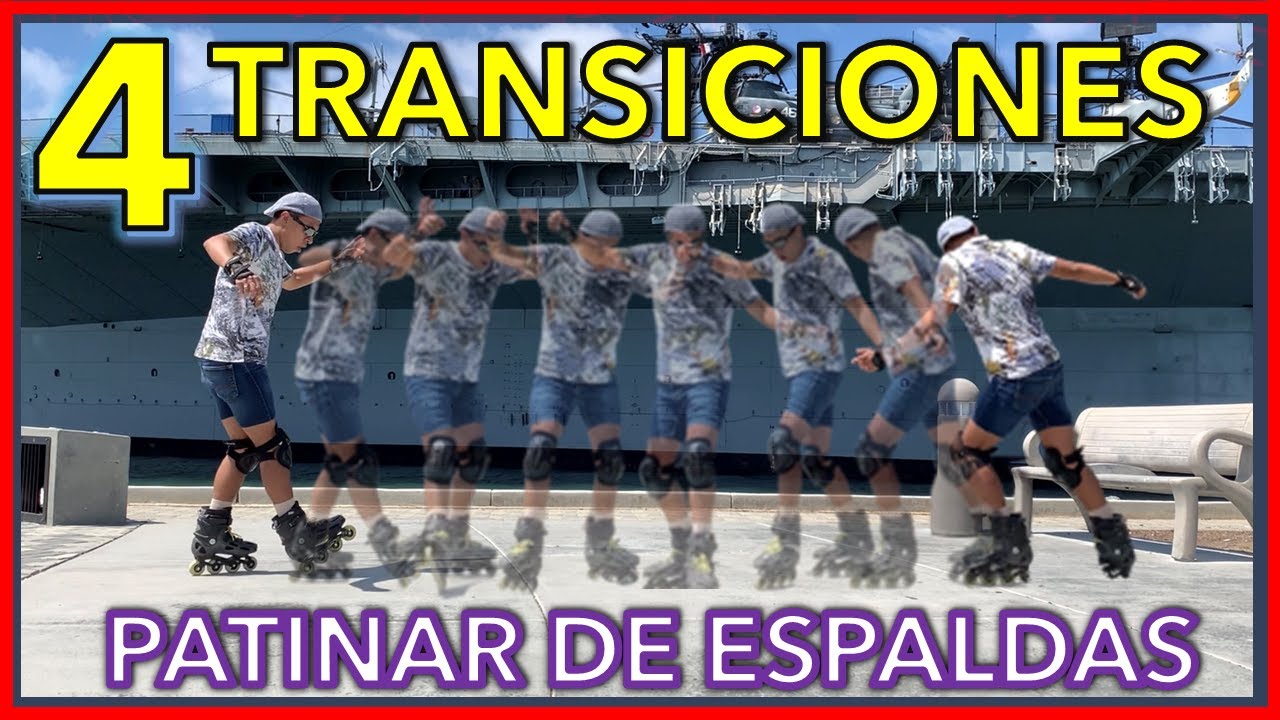 como HACER TRANSICIONES en PATINES EN LINEA !!! 😎 | TUTORIAL | PATINAR de ESPALDAS 🔥