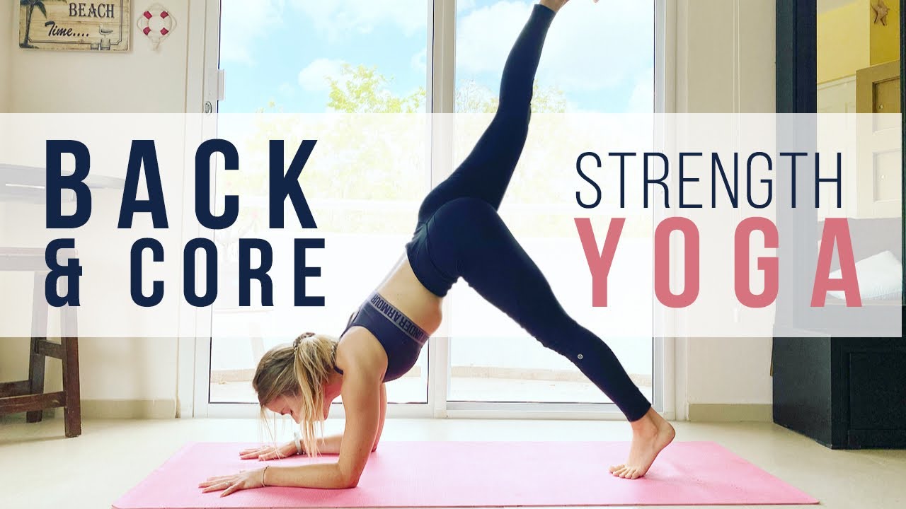 Yoga for Back & Core Strength | 15 min yoga fitness class | Yoga with Yana