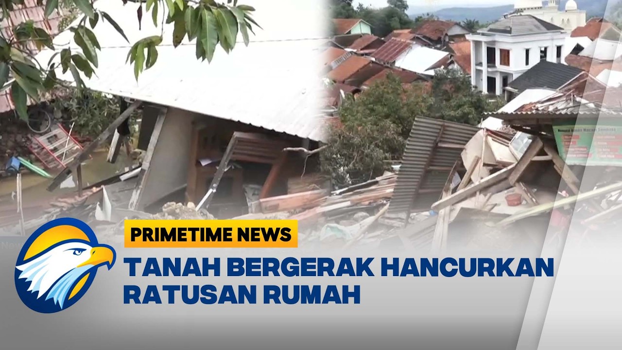 Bencana Tanah Bergerak Rusak Ratusan Rumah di Desa Padasari Tegal - [Primetime News]