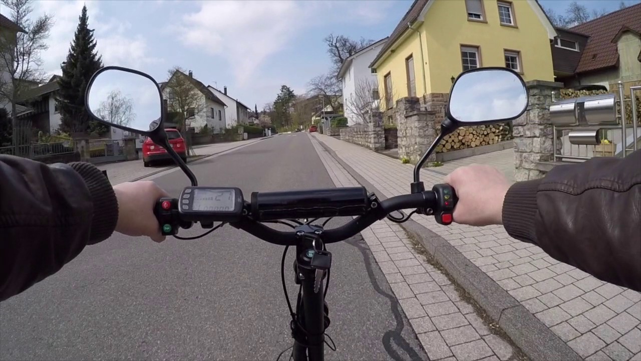 Revoluzzer 2.0 Testfahrt mit leichte Steigung Elektroscooter 48V 1200 Watt Pokemon Go 45km/h max