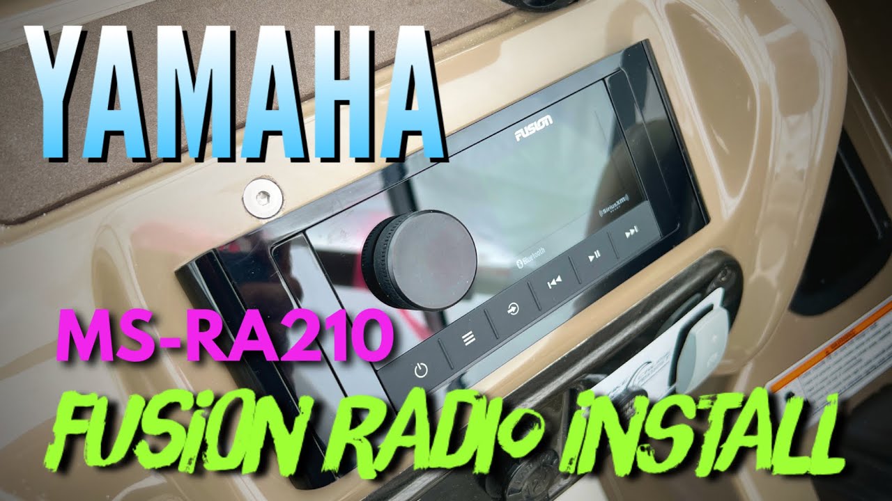 Реактивный катер Yamaha | Установка радиоприемника Fusion MS-RA210 и MS-ARX70