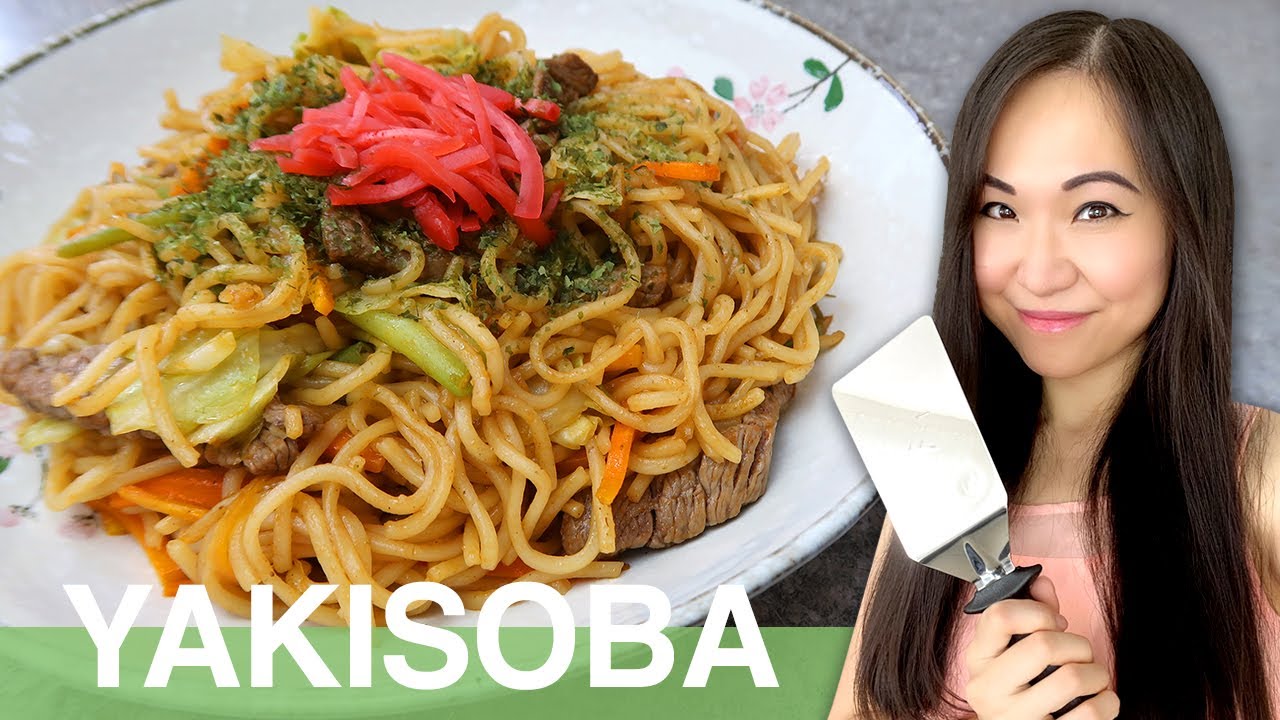 REZEPT: Yakisoba | gebratene Nudeln mit Rindfleisch und Gemüse | japanisch kochen | Teppanyaki